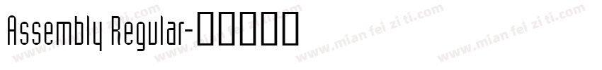 Assembly Regular字体转换